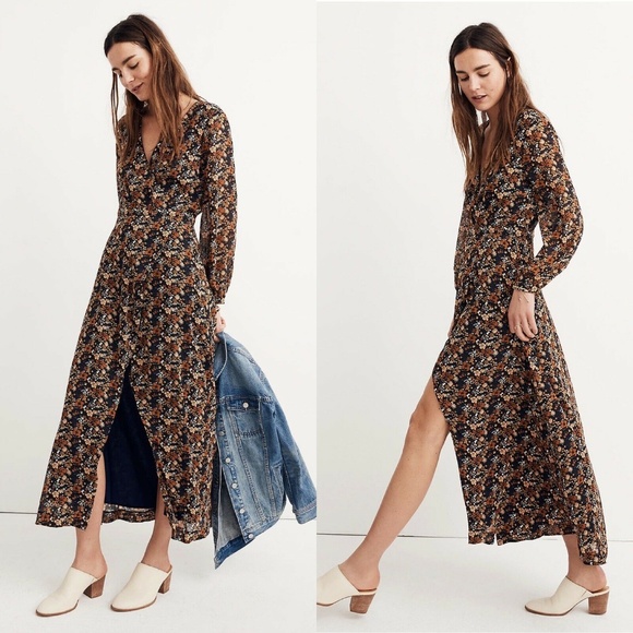 Madewell Dresses & Skirts - Madewell Nightflower Maxi Dress 8 Prairie Floral